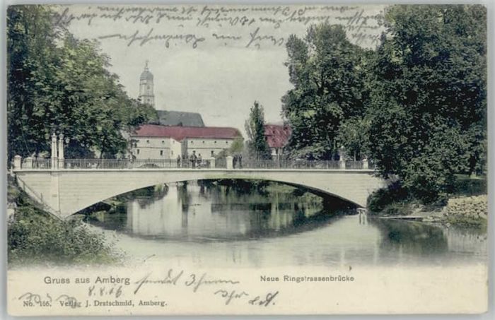 Amberg Oberpfalz Amberg Ringstrassenbrücke x 1906