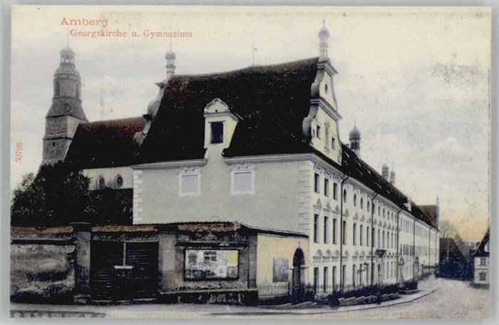 Amberg Oberpfalz Amberg Georgskirche Schule ungelaufen c
