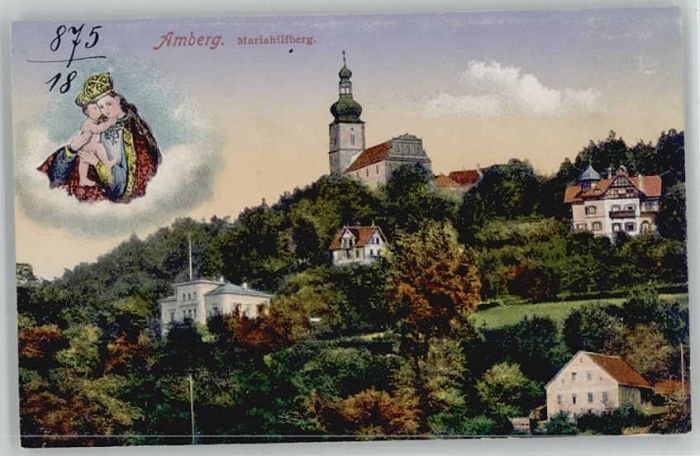Amberg Oberpfalz Amberg Mariahilfberg ungelaufen ca. 191