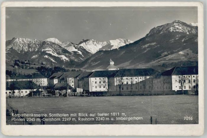 Sonthofen Oberallgaeu arpathen Kaserne