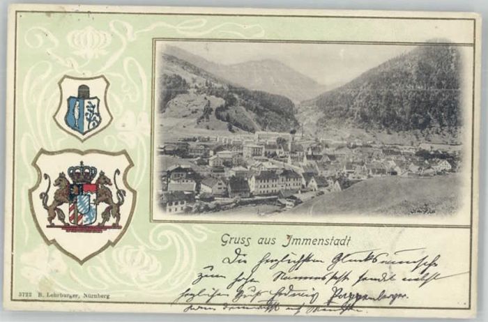 Immenstadt Allgaeu ünstlerkarte x