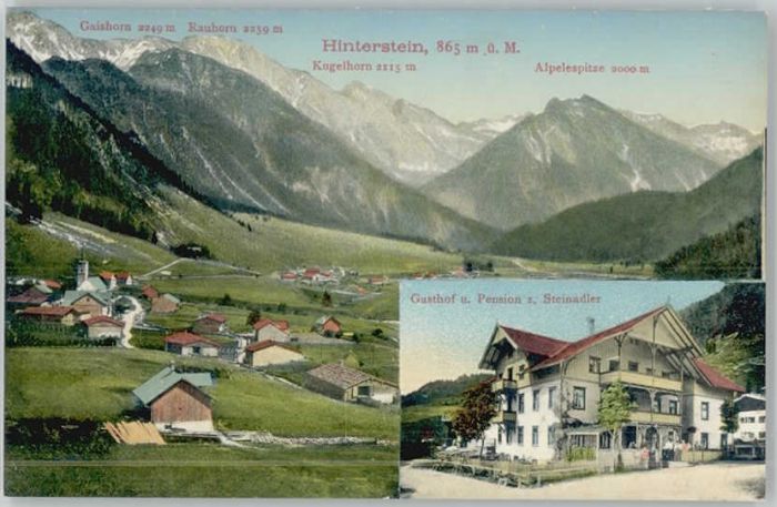 Hinterstein Bad Hindelang Hinterstein Gasthof Pension zum Steinad