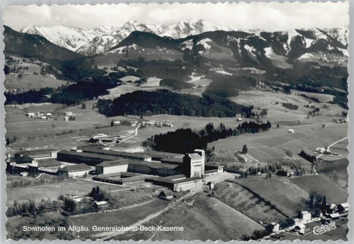 Sonthofen Oberallgaeu liegeraufnahme Generaloberst-Beck-Kaser