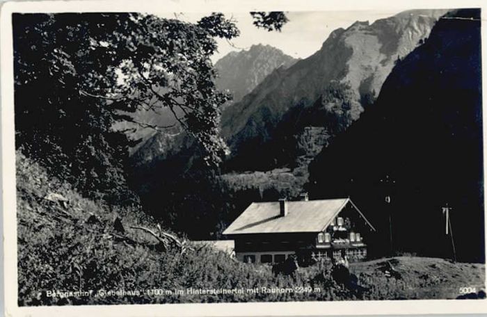 Hinterstein Bad Hindelang Hinterstein Gasthof Giebelhaus