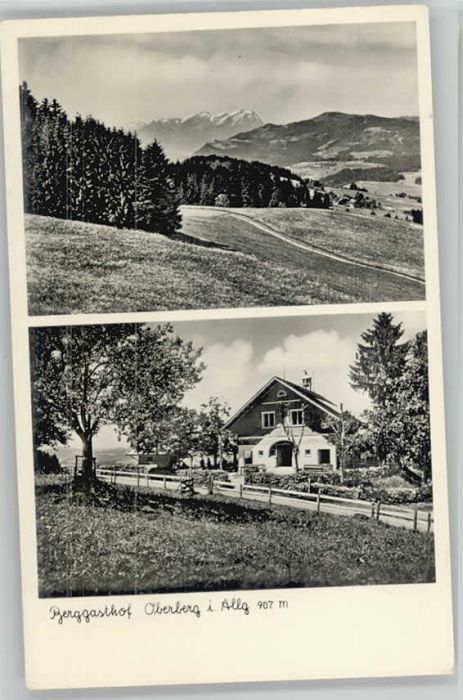 Lindenberg Allgaeu Verlag] Roessler Gasthof Oberberg
