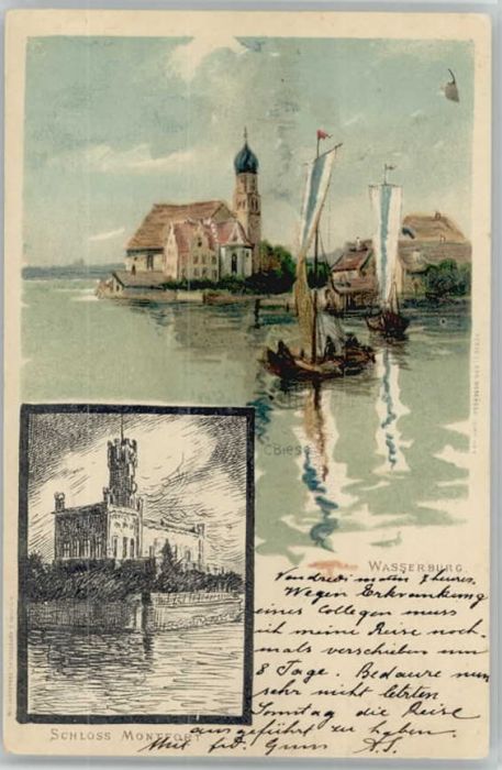 Wasserburg Bodensee Schloss Montfort KünstlerC. Biese