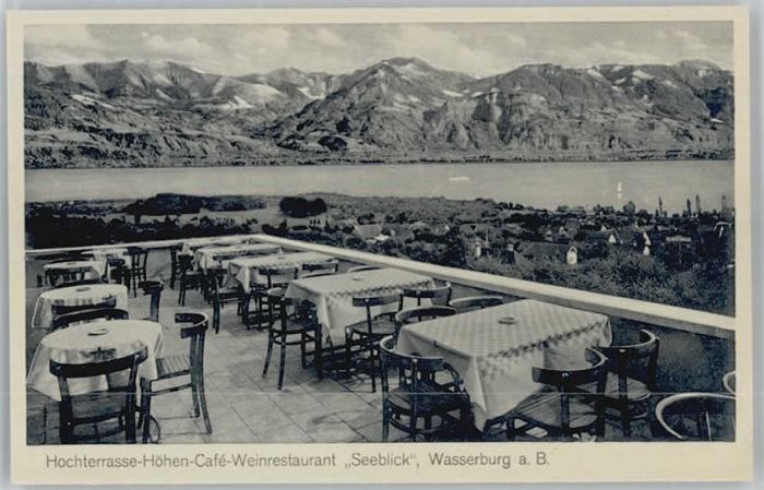Wasserburg Bodensee Cafe Seeblick