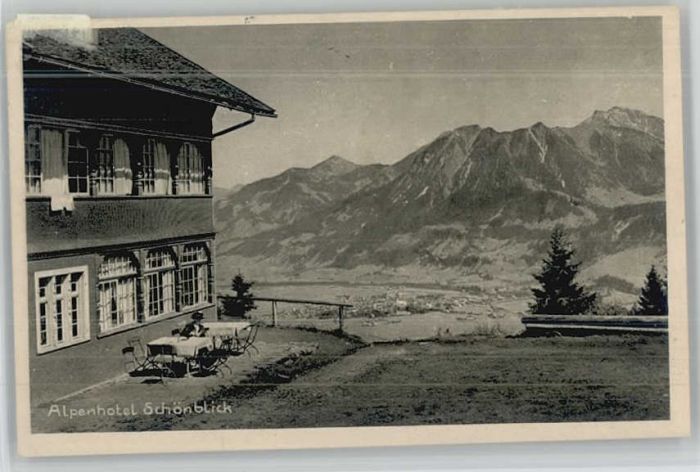 Oberstdorf [Stempelabschlag] Hotel Schönblick