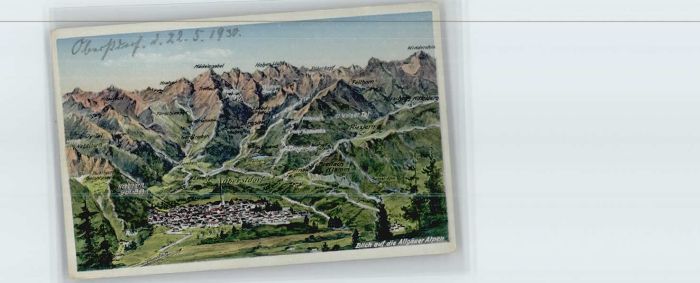 Oberstdorf Fliegeraufnahme