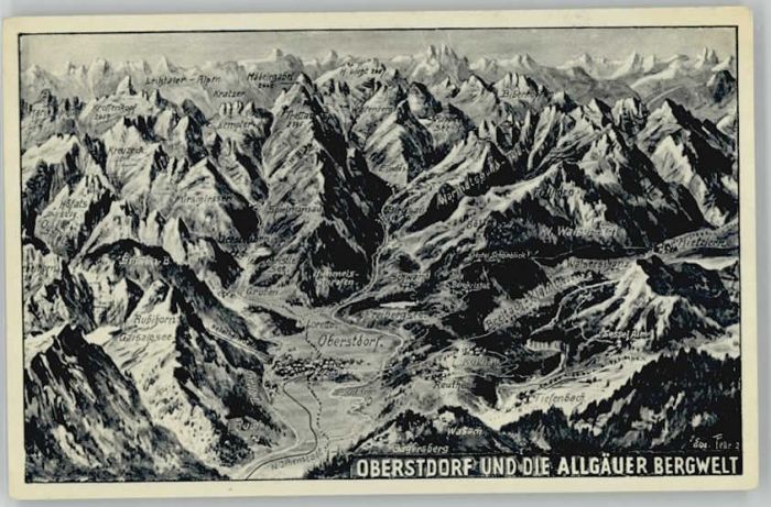 Oberstdorf Fliegeraufnahme