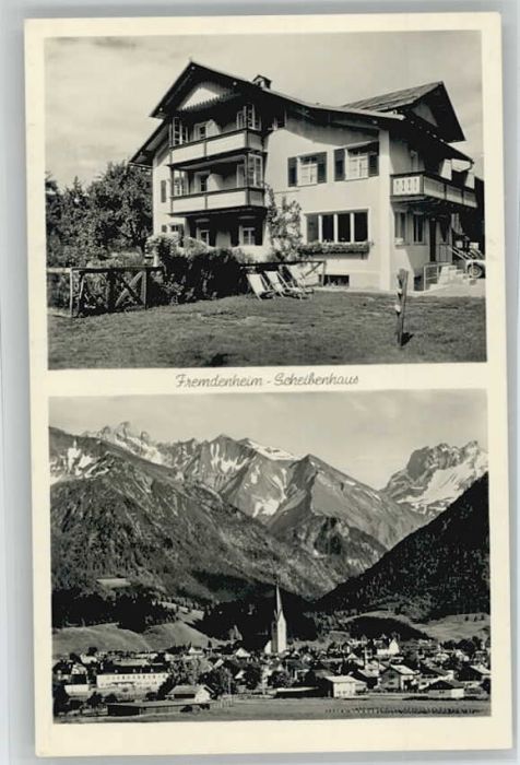 Oberstdorf Fremdenheim Scheibenhaus