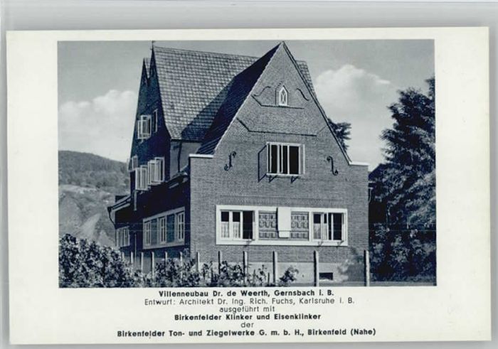 Gernsbach Villa Dr. de Weerth