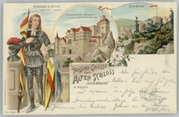 Baden-Baden Alten Schloss Hohenbaden Bernhard der H