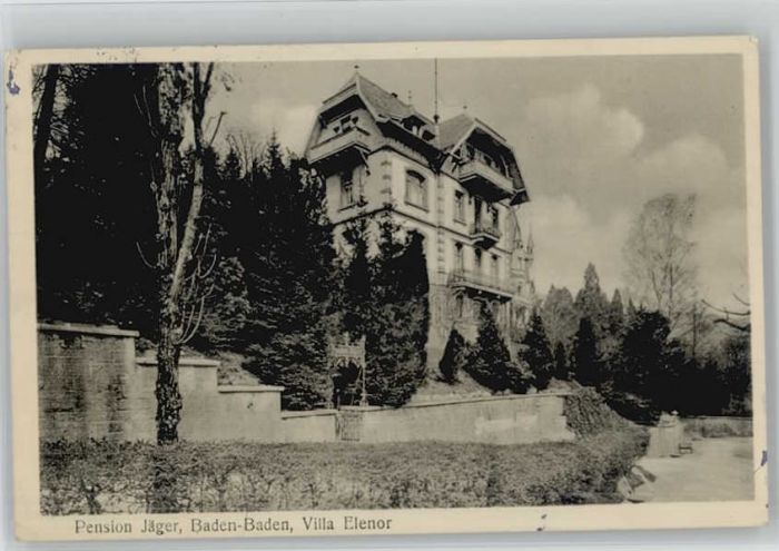 Baden-Baden Pension Jäger Villa Elenor