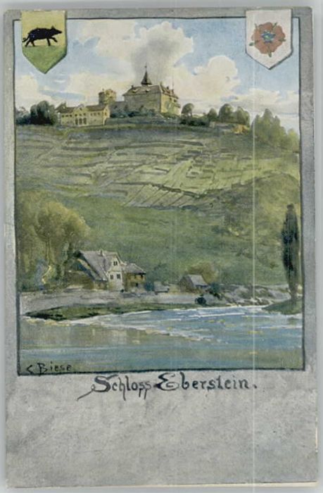 Gernsbach Schloss Eberstein KünstlerC. Biese