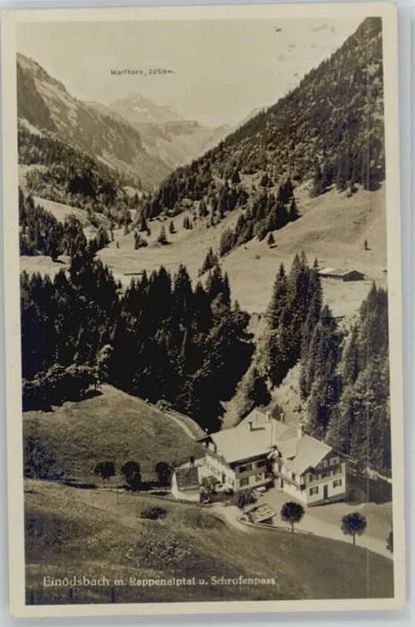 Einoedsbach appenalptal Schrofenpass