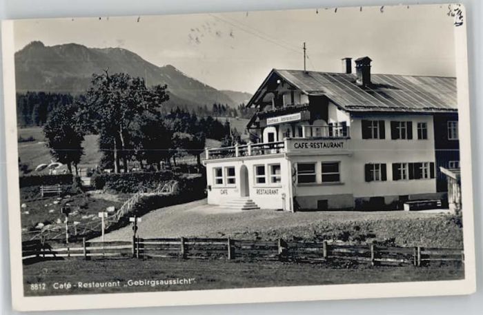Oberstdorf Cafe Gebirgsaussicht