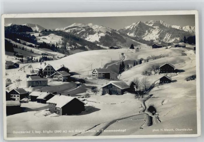 Gunzesried Bleicherhorn Tennemooskopf