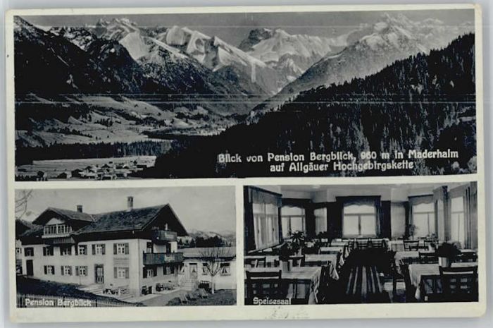 Fischen Allgaeu ension Bergblick Maderhalm