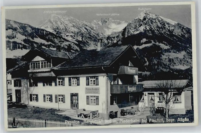 Fischen Allgaeu ension Bergblick