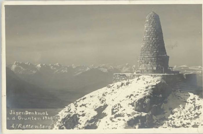 Rettenberg Oberallgaeu Rettenberg Jäger-Denkmal