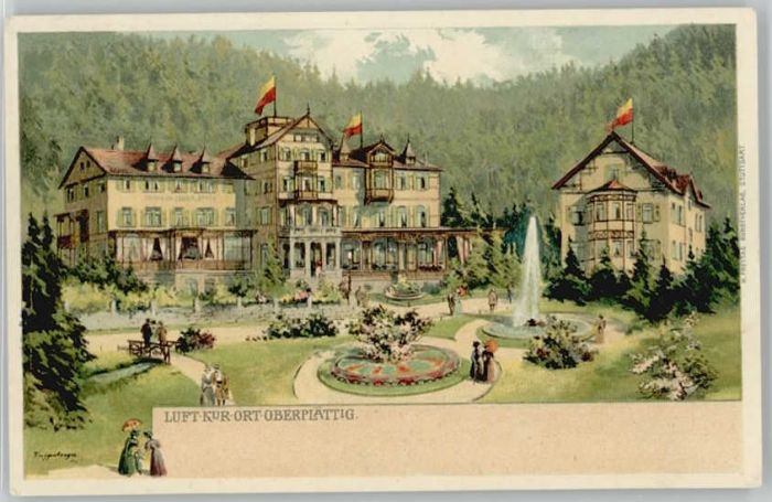 Buehlertal berplättig Kurhaus Künstlerkarte *