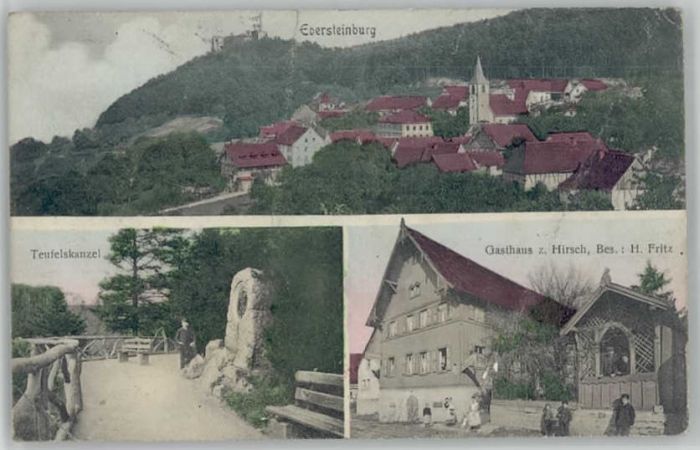 Ebersteinburg Gasthaus Hirsch Teufelkanzel