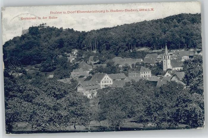 Baden-Baden Ruine Dorf Ebersteinburg