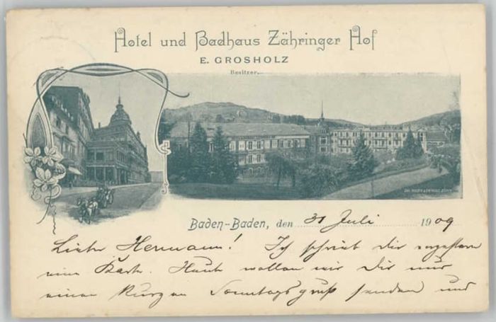Baden-Baden Hotel Zähringer Hof