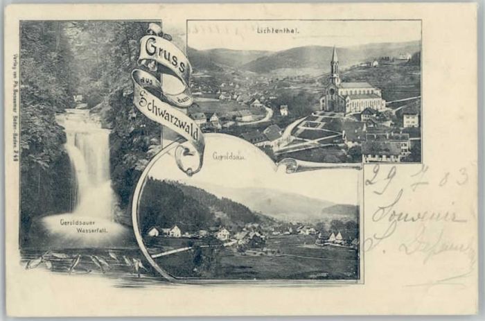 Geroldsau Lichtenthal Wasserfall