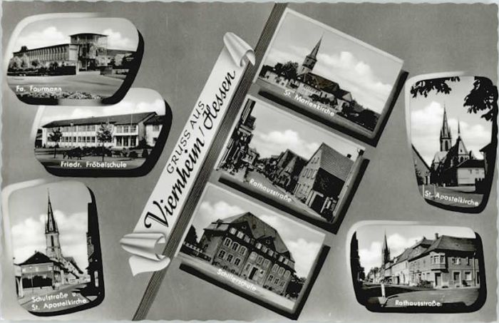 Viernheim Rathausstrasse St Apostelkirche