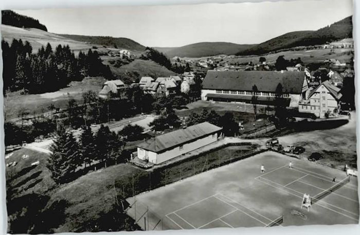 Baiersbronn Schwarzwald Baiersbronn Fliegeraufnahme Tennisplatz