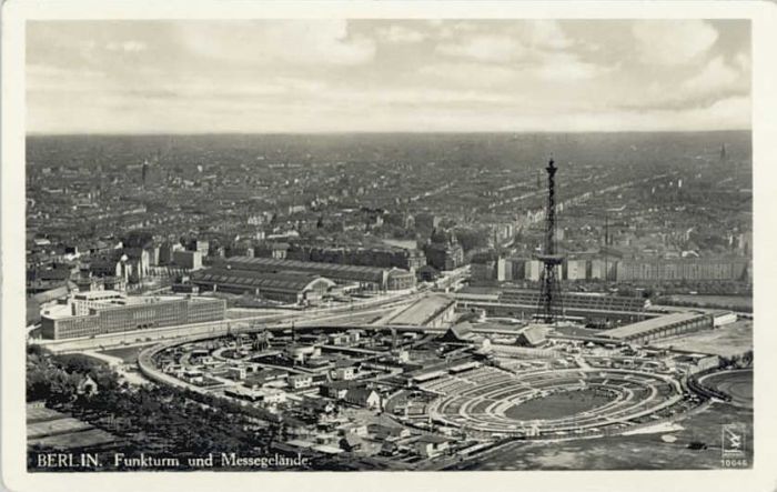 BERLIN  CITY Fliegeraufnahme Funkturm Messegelaende