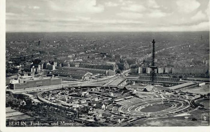 BERLIN  CITY Fliegeraufnahme Funkturm Messegelaende