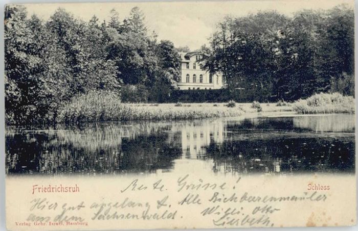 Friedrichsruh Aumuehle Friedrichsruh Hamburg Schloss