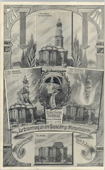 Hamburg Künstlerkarte [Verlag Heinr. Weick]