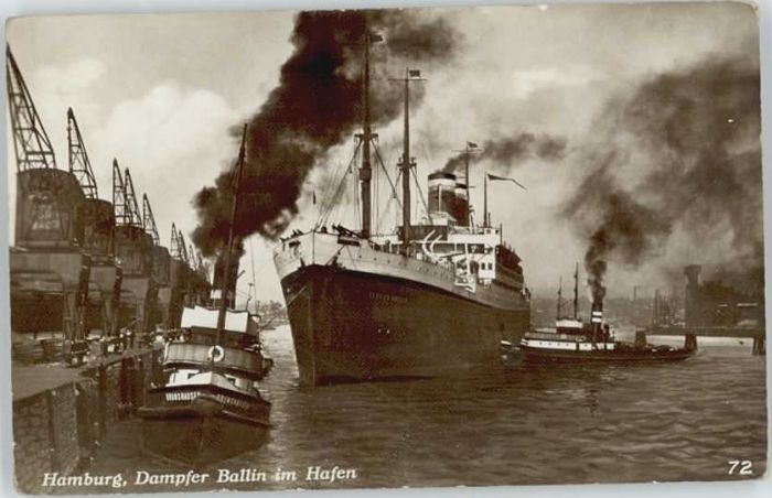 HAMBURG  CITY Dampfer Ballin Hafen