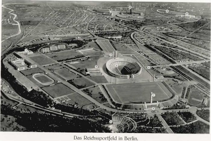 Berlin Fliegeraufnahme Reichssportfeld Olympia