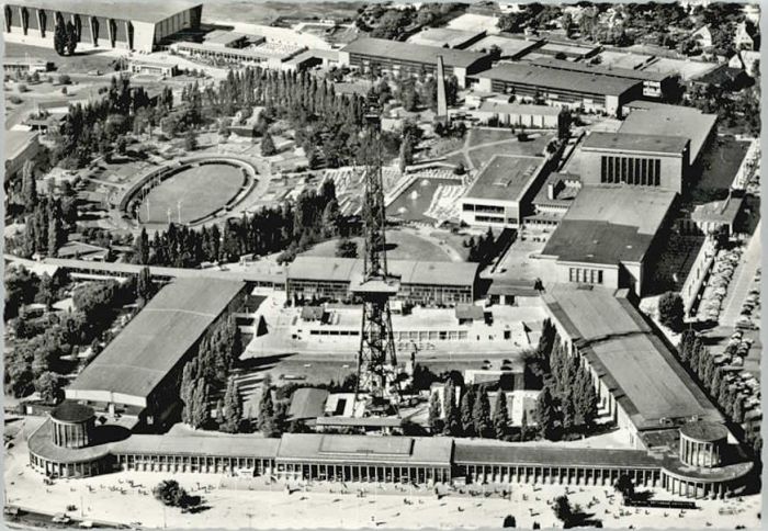 BERLIN  CITY Fliegeraufnahme Messegelaende Funkturm