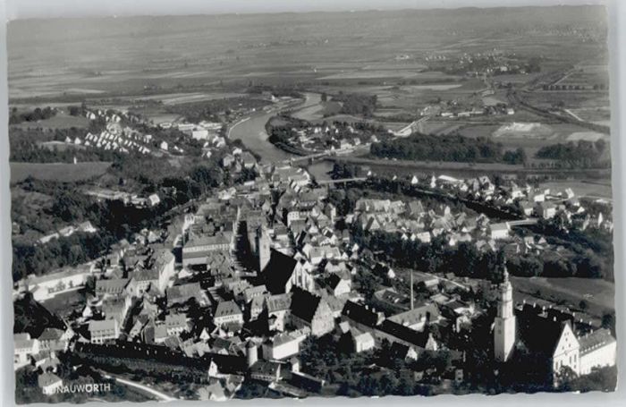 Donauwoerth Bayern Fliegeraufnahme