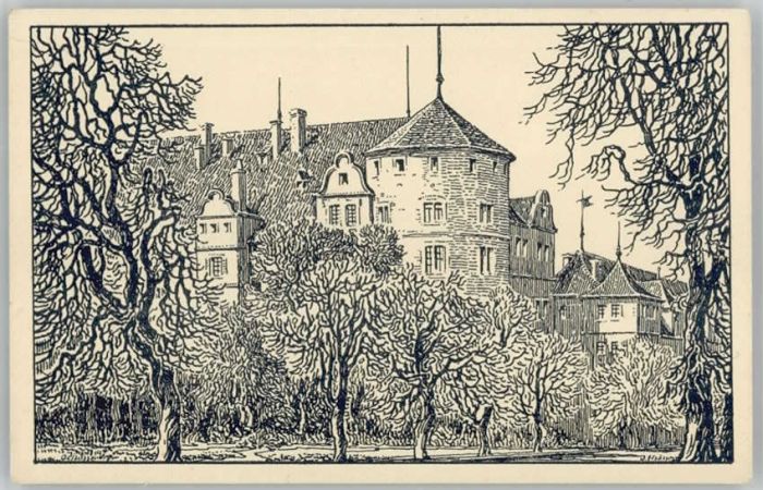 Stuttgart Künstlerkarte KünstlerOskar Elsässer Al