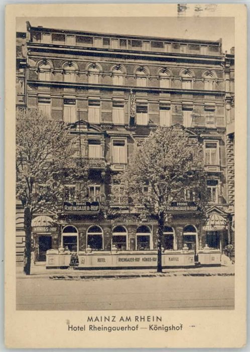 Mainz Rhein Mainz Hotel Rheingauerhof Königshof