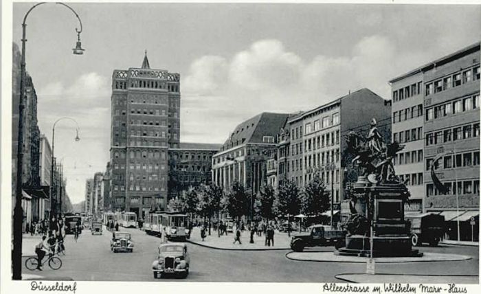 DuessELDORF  CITY lleestrasse Wilhelm Marx haus