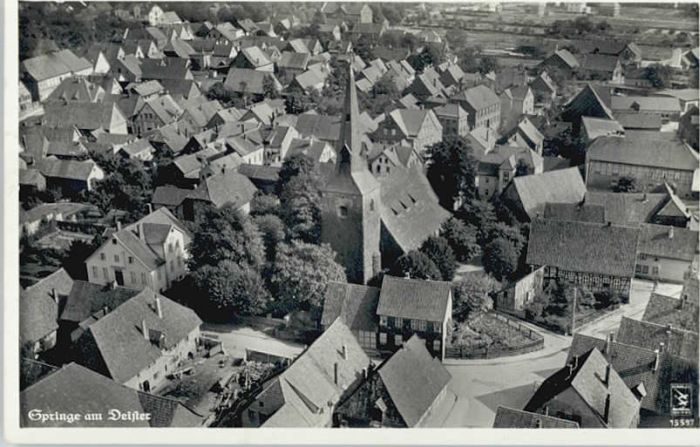 Springe Deister Springe Fliegeraufnahme