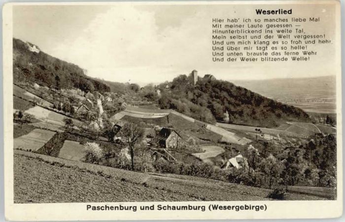 Schaumburg Rinteln Schaumburg Paschenburg Weserlied