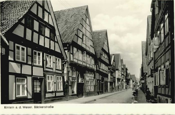 Rinteln Weser Niedersachsen Baeckerstrasse