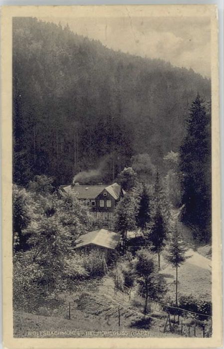 Hohegeiss Harz Hohegeiss Wolfsbachmühle