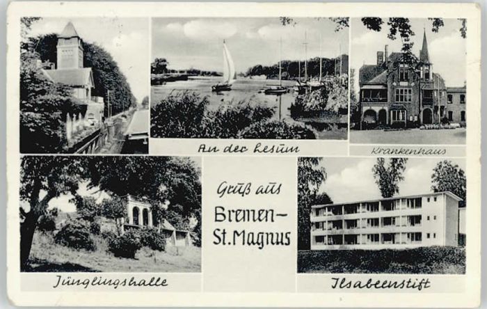 BREMEN  CITY Juenglingshalle Ilsabeenstift