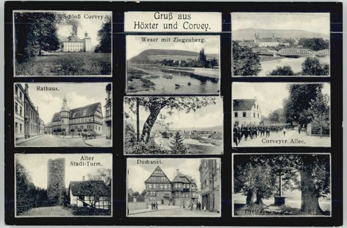 Hoexter Weser Höxter Schloss Corvey Dechanei