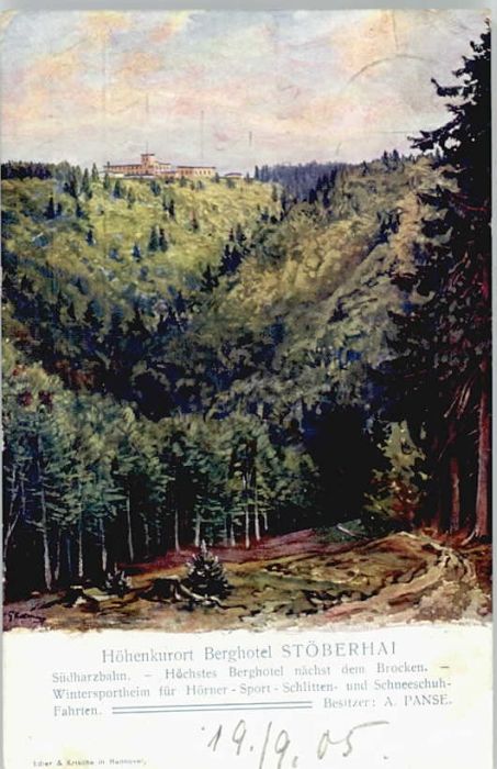 Wieda [Stempelabschlag] Hotel Stöberhai